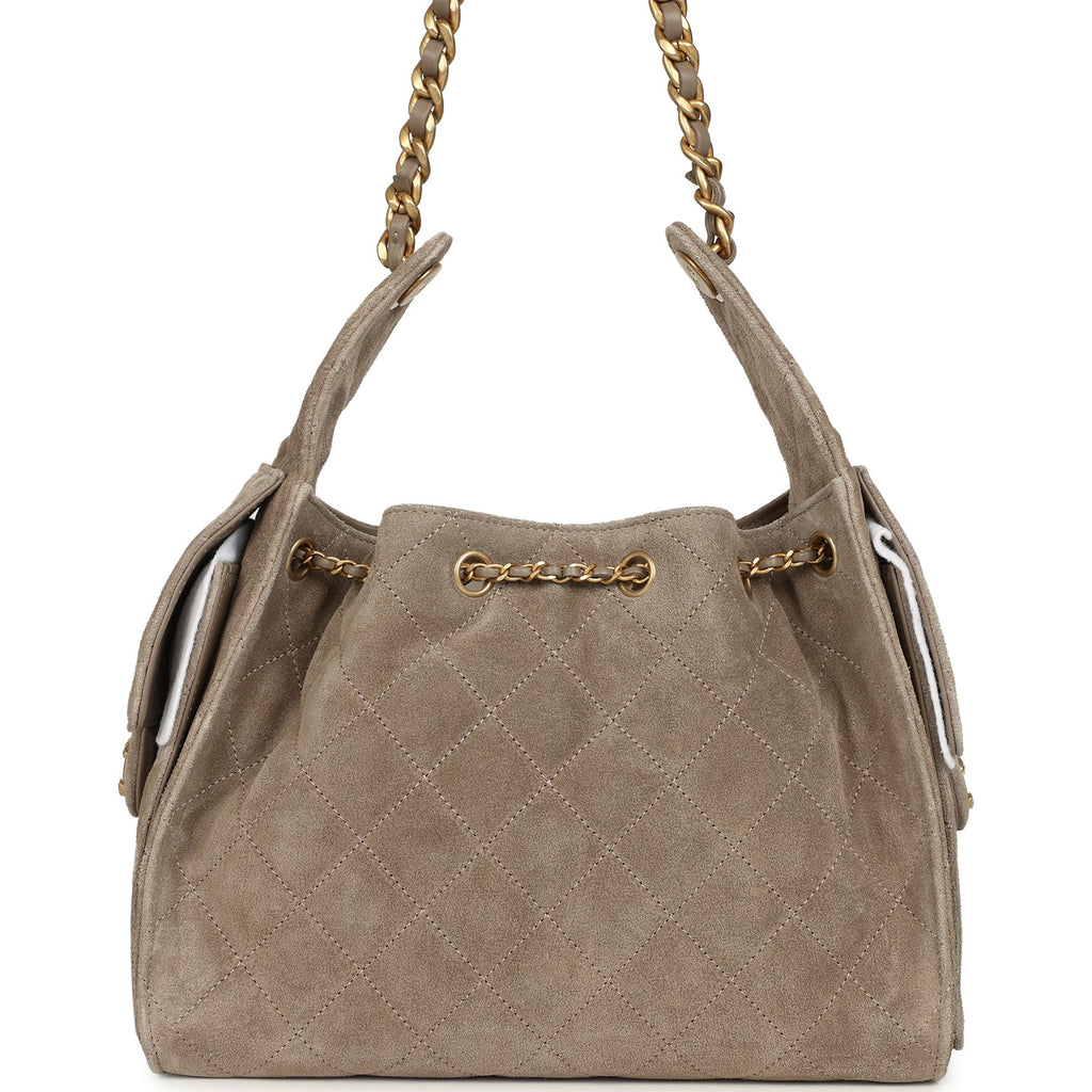 chanel-small-25-hobo-grey-suede Shoulder