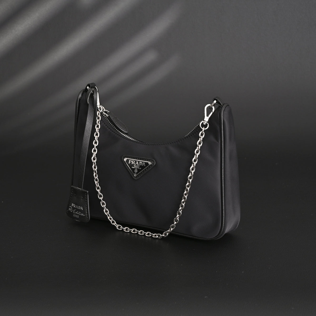 prada-re-edition-2005-nylon-shoulder-bag-black Shoulder