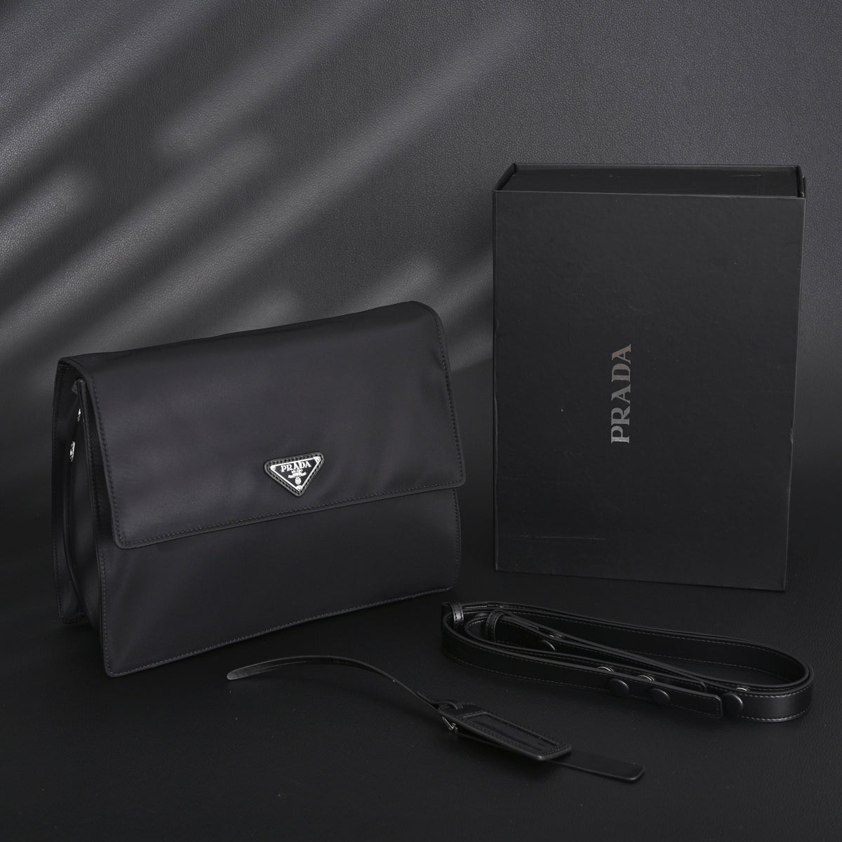 prada-nylon-black-messenger-bag Crossbody