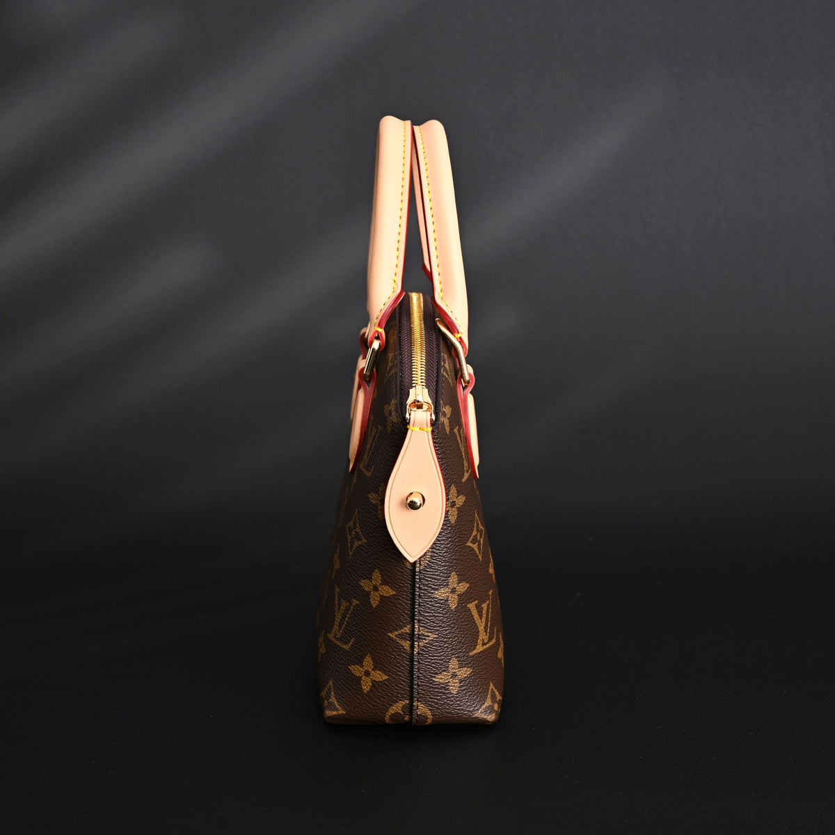 louis-vuitton-speedy-30-handbag-monogram-canvas-with-leather-trim Handle