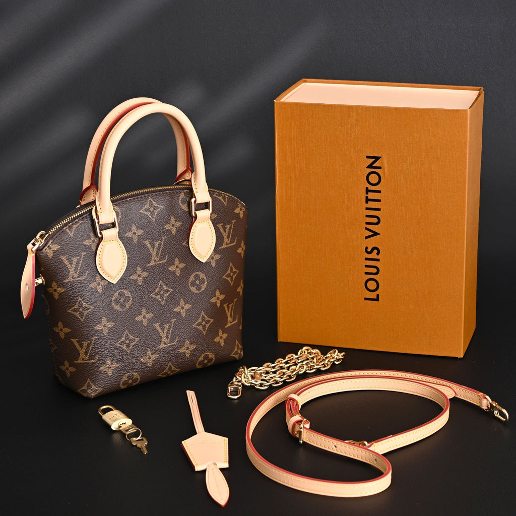 louis-vuitton-speedy-30-handbag-monogram-canvas-with-leather-trim Handle