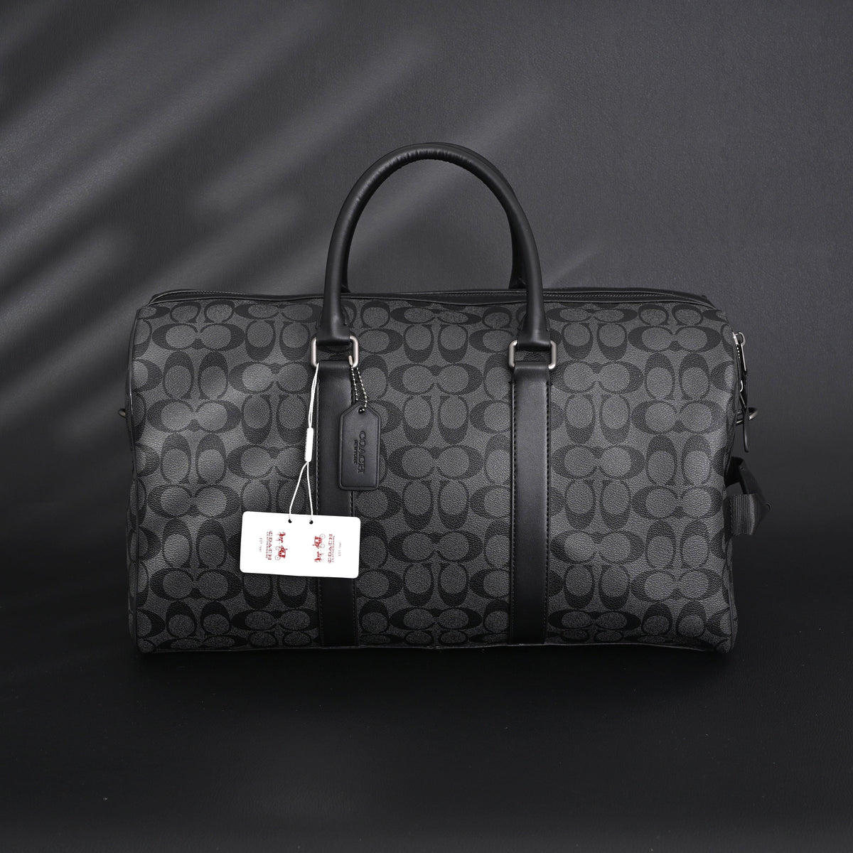 louis-vuitton-keepall-bandouliere-50-damier-graphite-canvas-travel-bag Handle