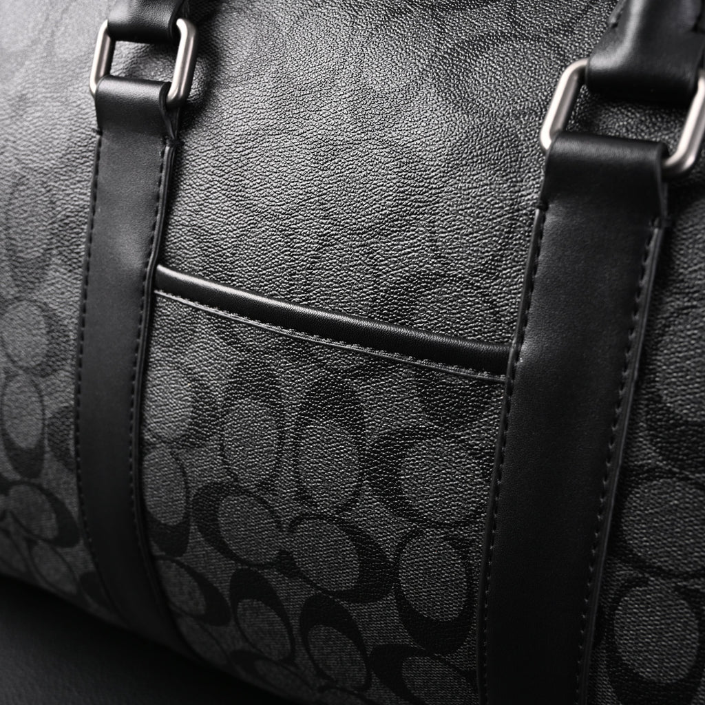 louis-vuitton-keepall-bandouliere-50-damier-graphite-canvas-travel-bag Handle
