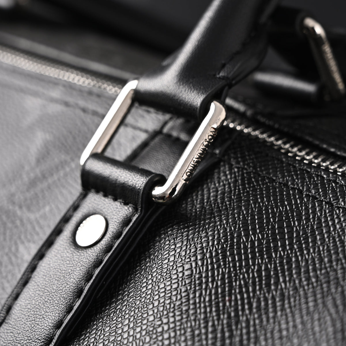 louis-vuitton-keepall-bandouliere-50-monogram-eclipse-canvas-travel-bag Handle