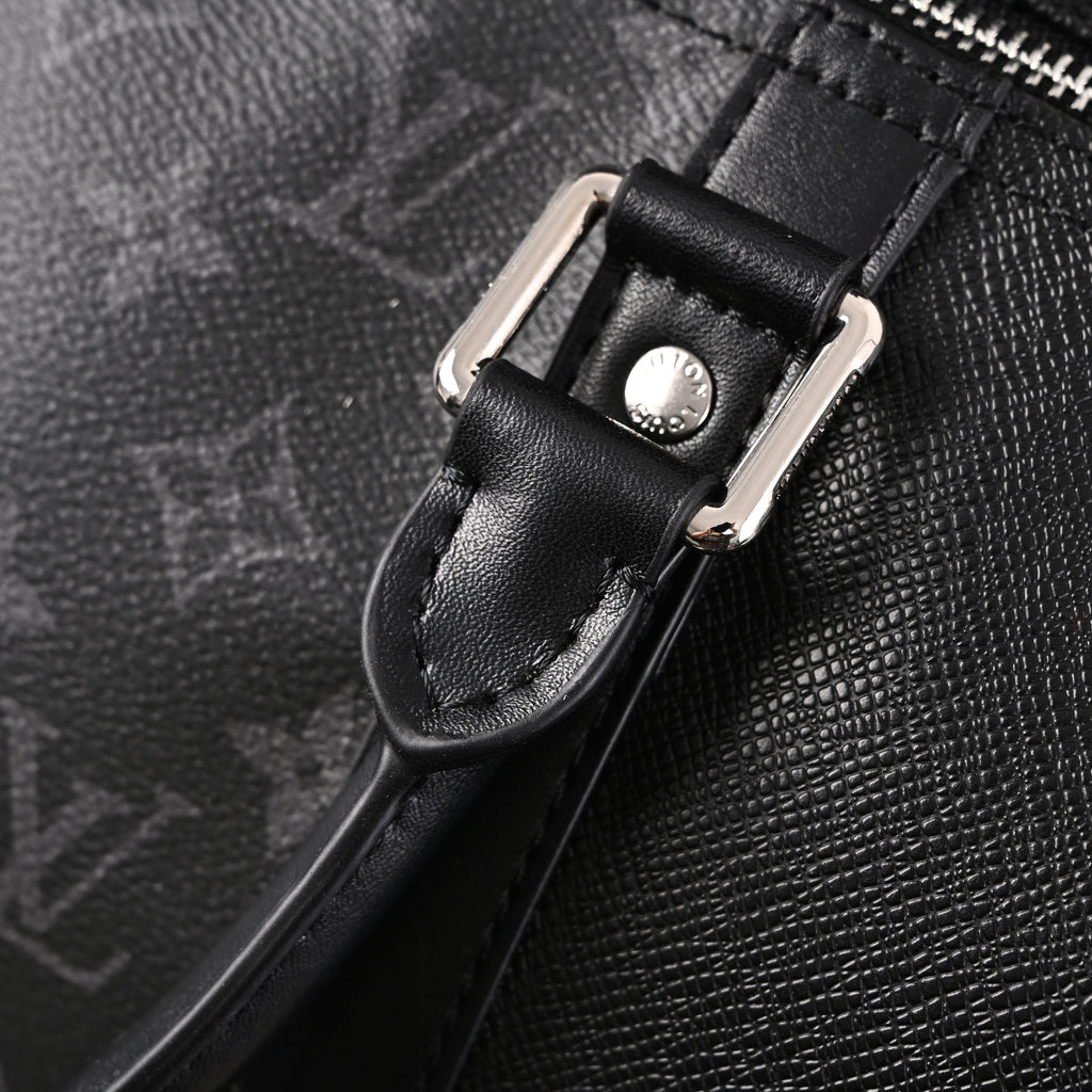 louis-vuitton-keepall-bandouliere-50-monogram-eclipse-canvas-travel-bag Handle