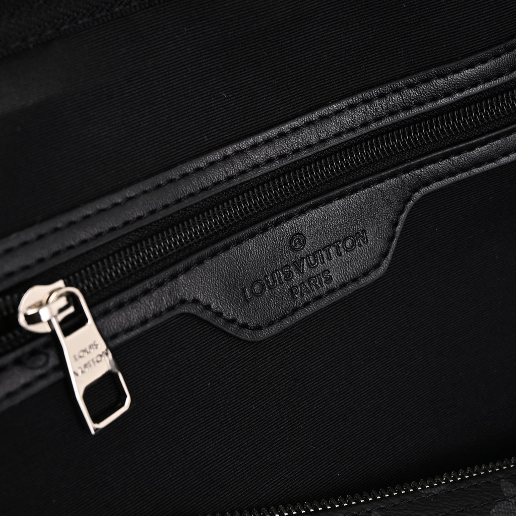 louis-vuitton-keepall-bandouliere-50-monogram-eclipse-canvas-travel-bag Handle
