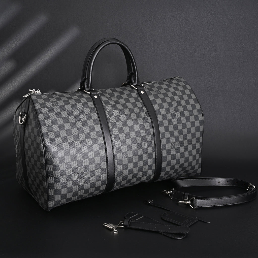 louis-vuitton-keepall-bandouliere-45-damier-graphite-canvas Handle