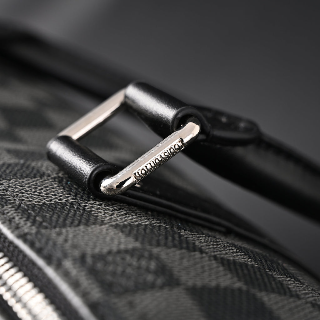 louis-vuitton-keepall-bandouliere-45-damier-graphite-canvas Handle