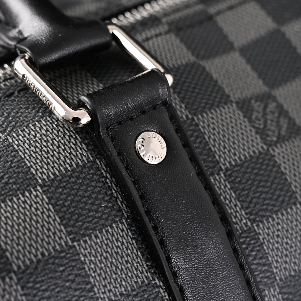 louis-vuitton-keepall-bandouliere-45-damier-graphite-canvas Handle
