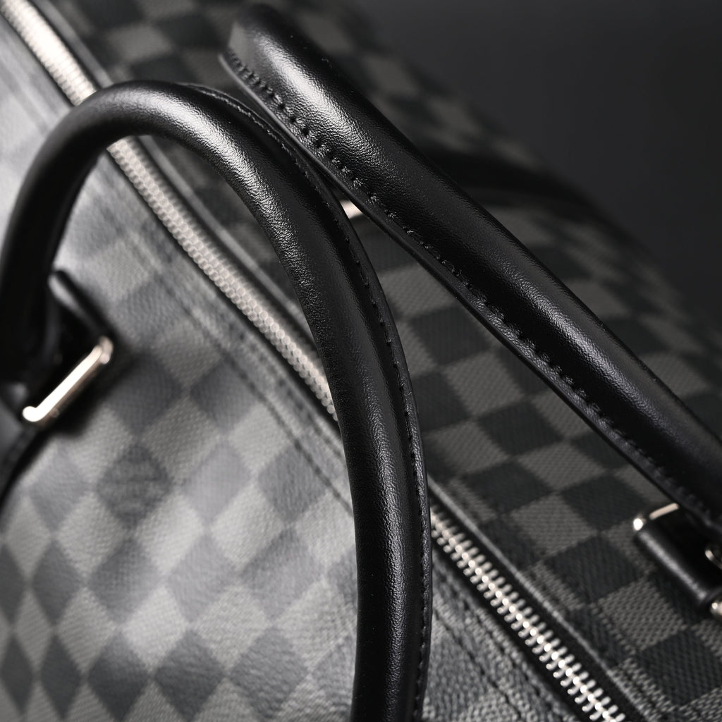 louis-vuitton-keepall-bandouliere-45-damier-graphite-canvas Handle