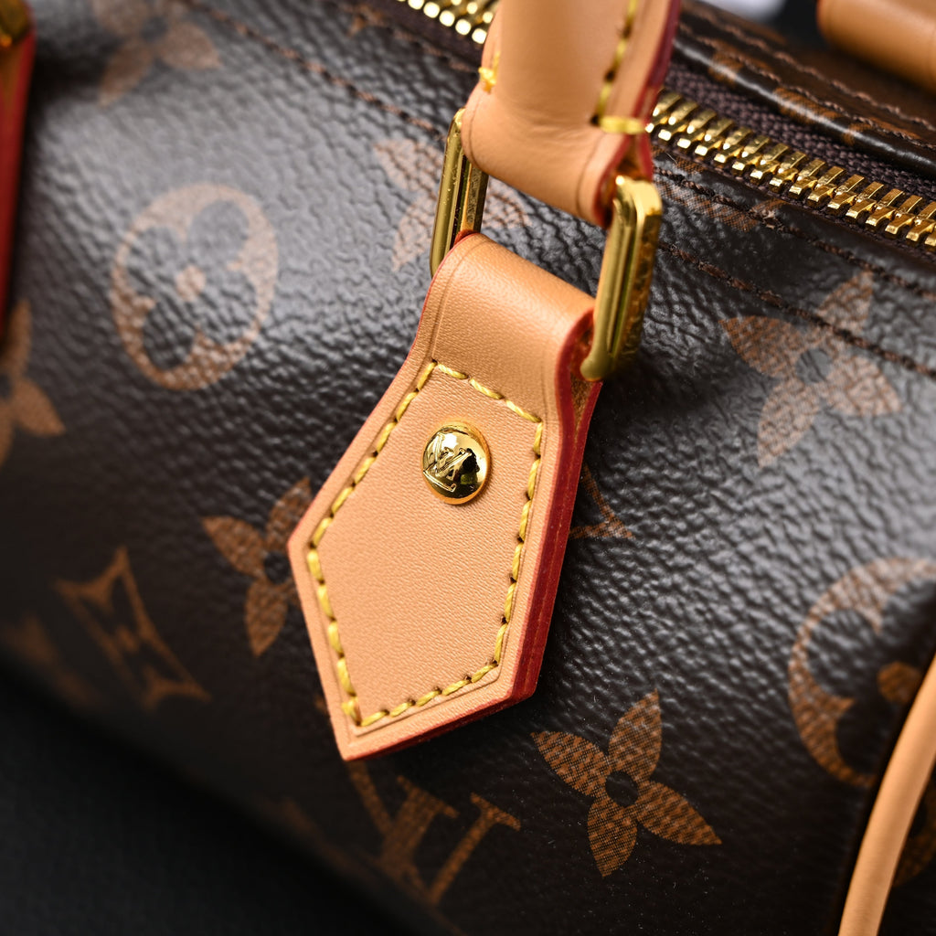 louis-vuitton-speedy-25-monogram-canvas-handbag Handle