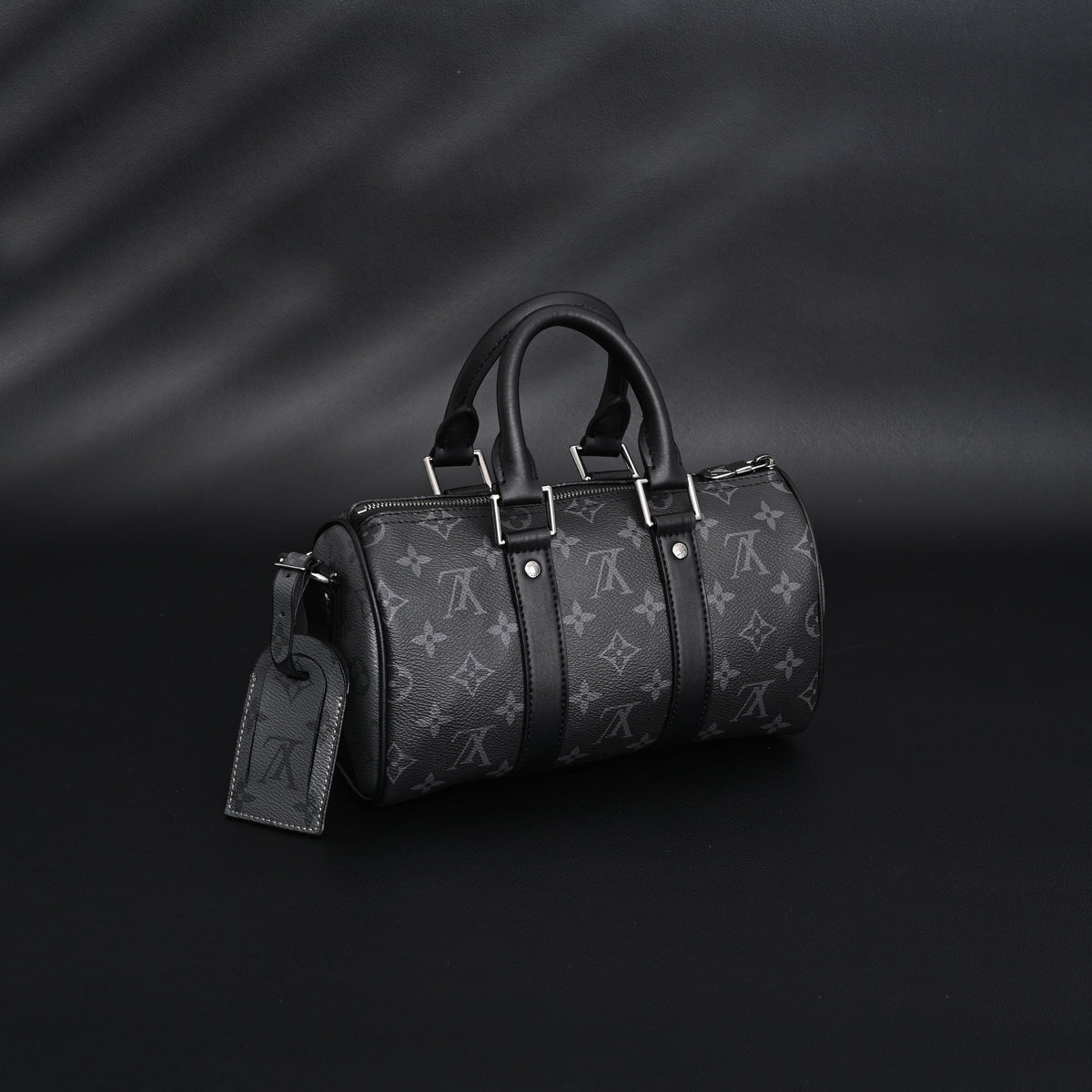 louis-vuitton-keepall-bandouliere-50-monogram-eclipse-canvas Handle