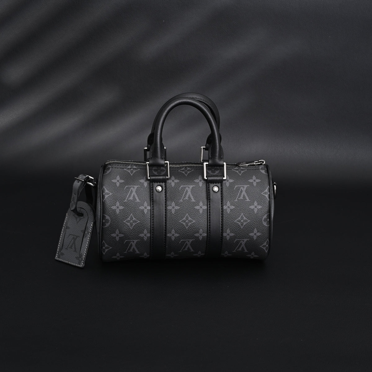 louis-vuitton-keepall-bandouliere-50-monogram-eclipse-canvas Handle