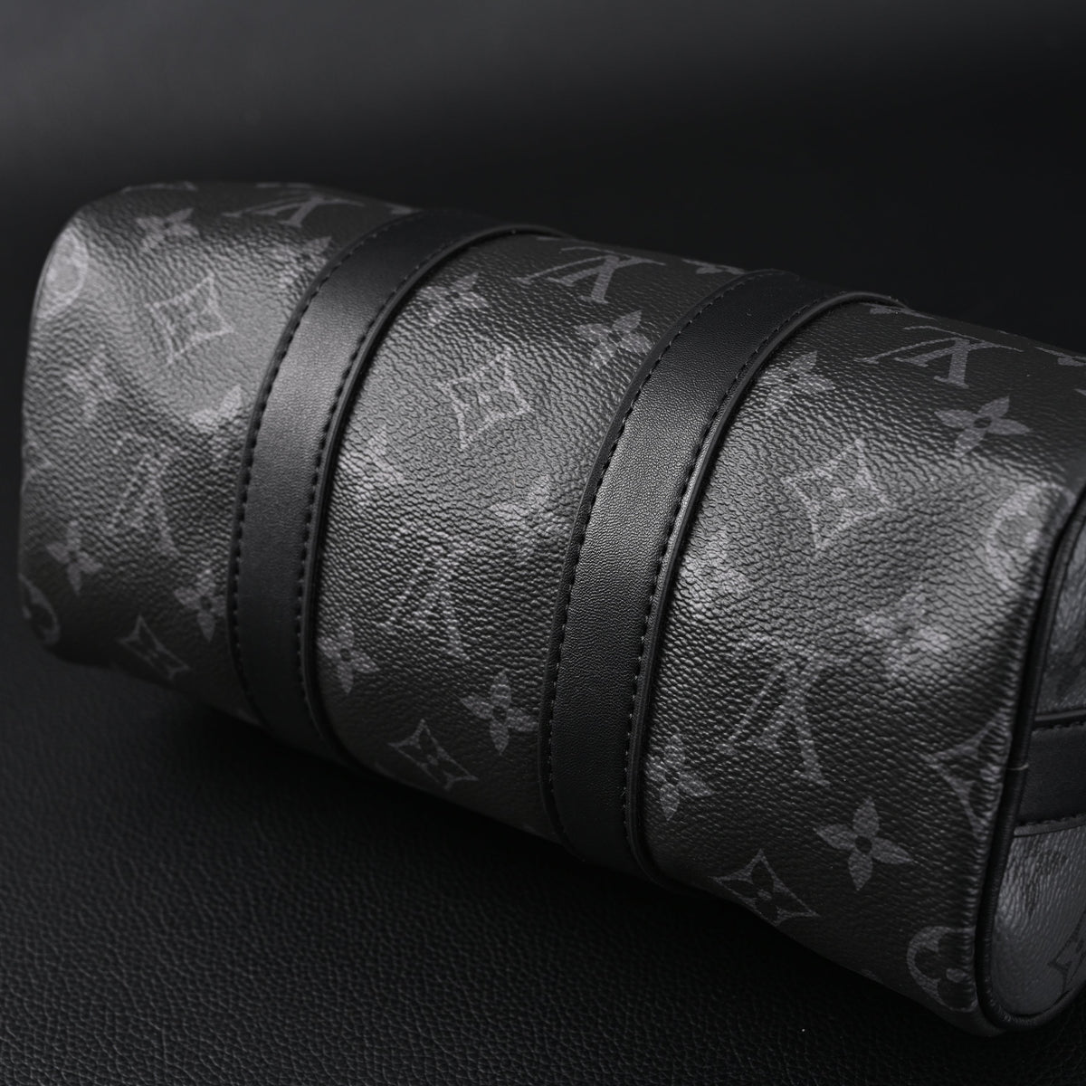 louis-vuitton-keepall-bandouliere-50-monogram-eclipse-canvas Handle
