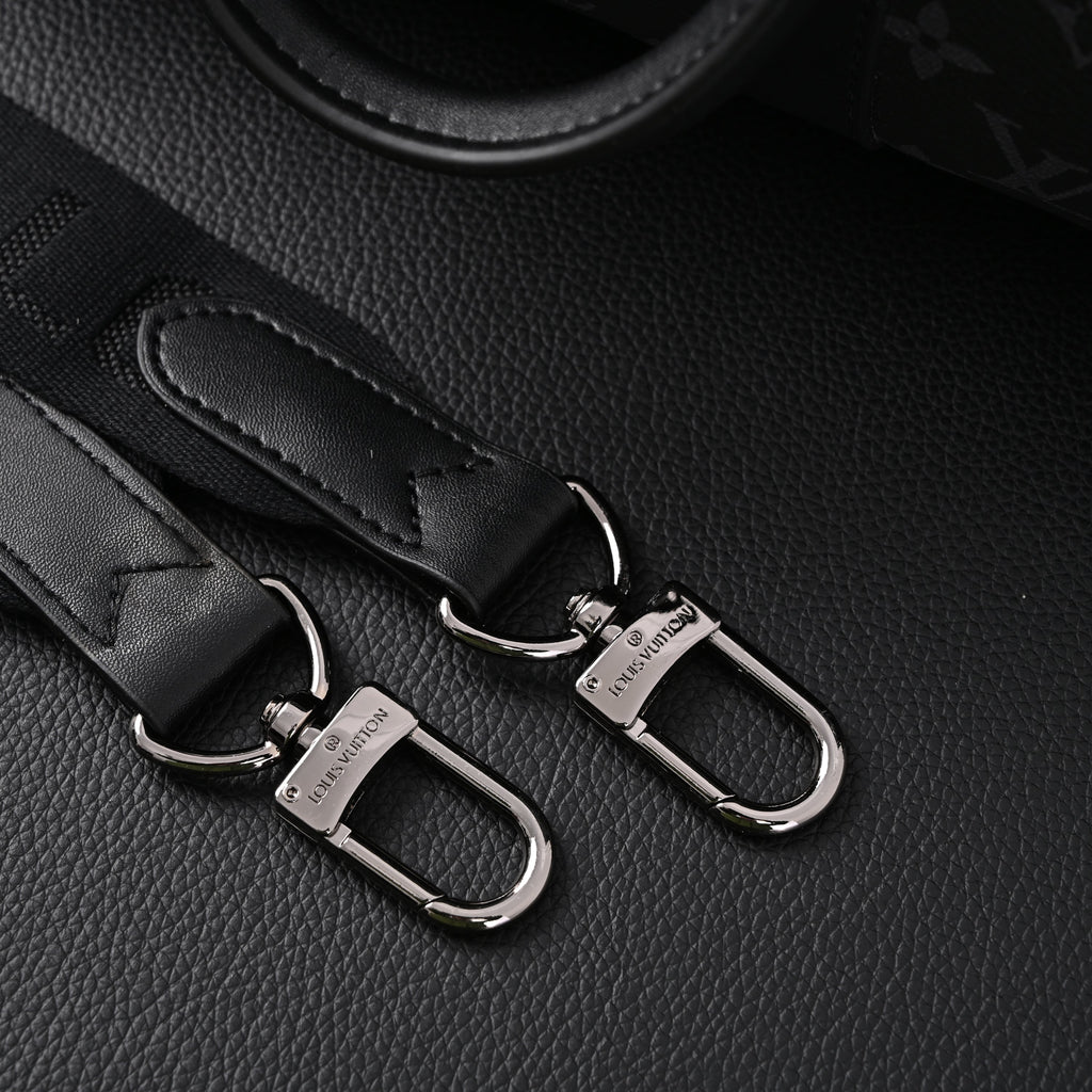 louis-vuitton-keepall-bandouliere-50-monogram-eclipse-canvas Handle
