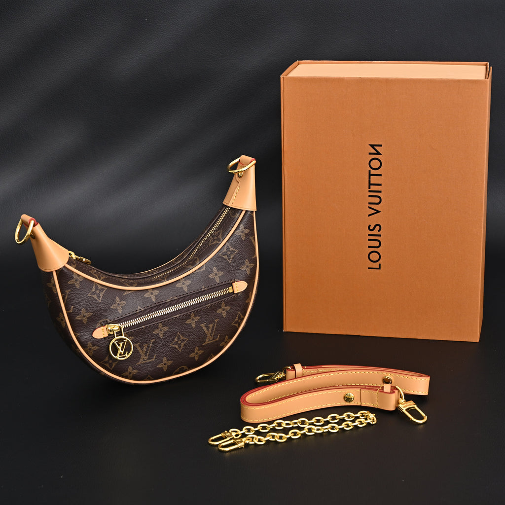 louis-vuitton-loop-bag-monogram-canvas-with-gold-chain Crossbody
