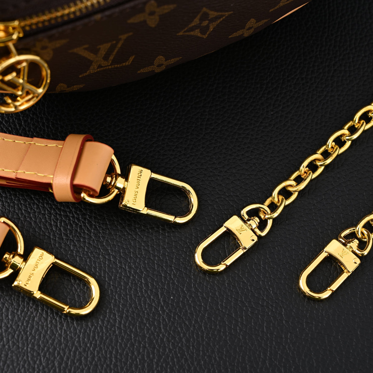louis-vuitton-loop-bag-monogram-canvas-with-gold-chain Crossbody
