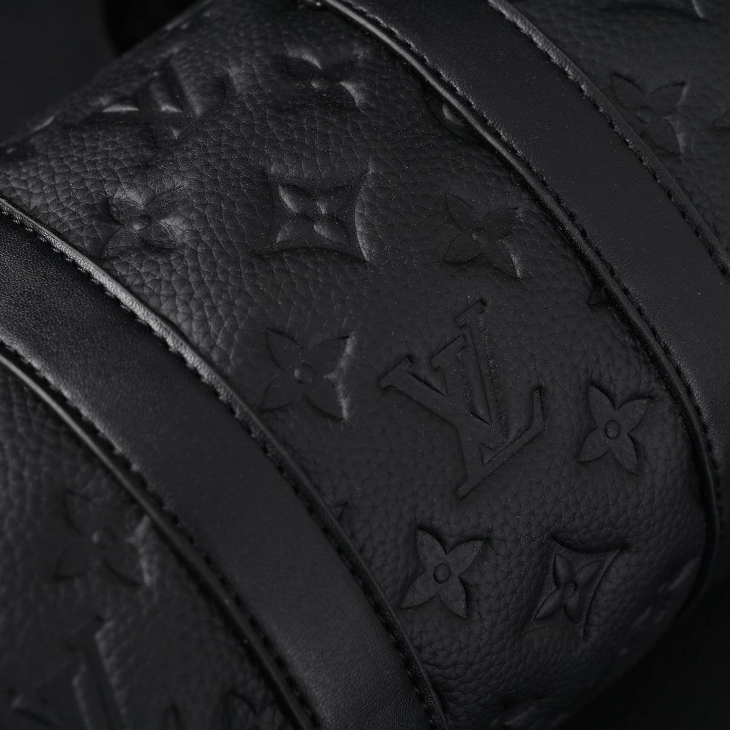 louis-vuitton-keepall-bandouliere-50-monogram-shadow-black-leather Handle