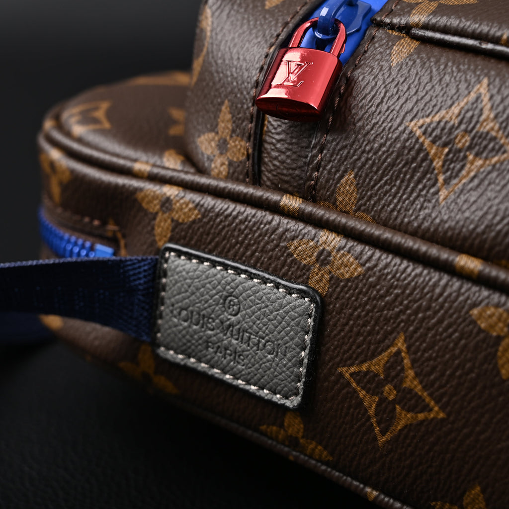 louis-vuitton-trio-messenger-bag-monogram-canvas-with-blue-strap Crossbody