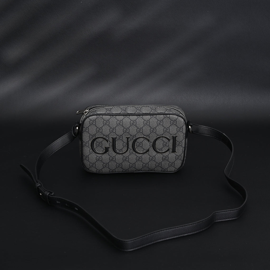 gucci-ophidia-gg-supreme-belt-bag-black-grey-monogram Shoulder