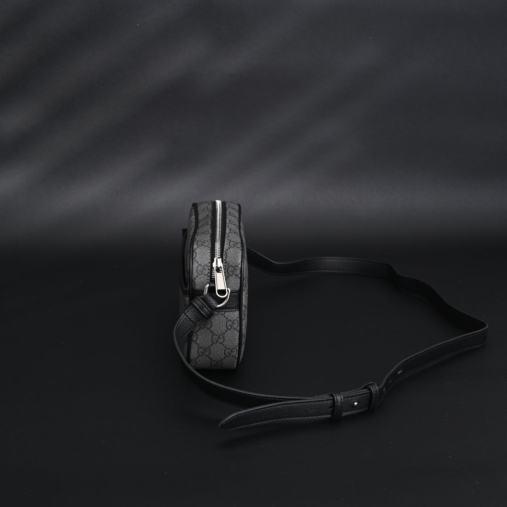 gucci-ophidia-gg-supreme-belt-bag-black-grey-monogram Shoulder