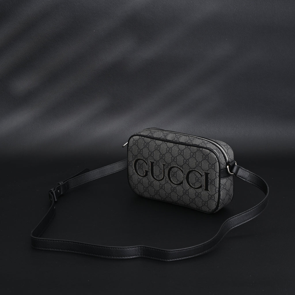 gucci-ophidia-gg-supreme-belt-bag-black-grey-monogram Shoulder