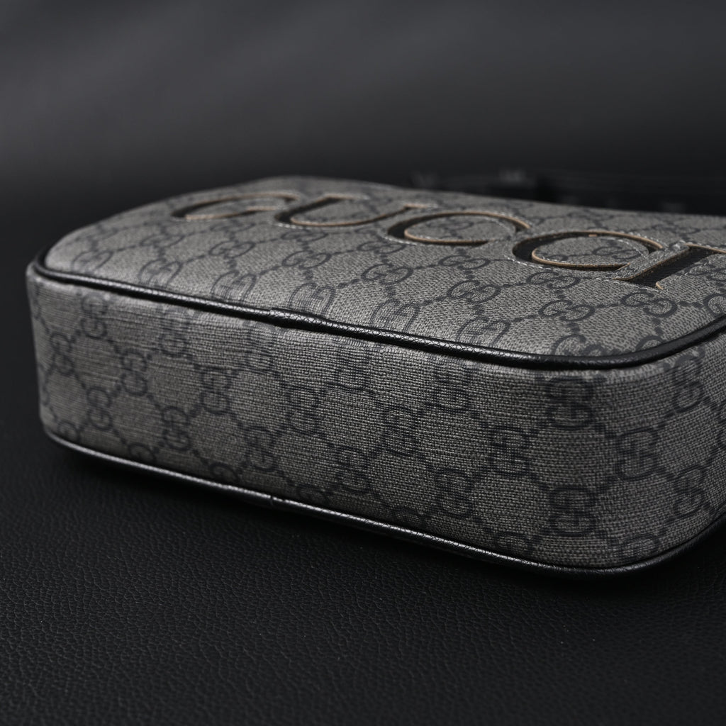 gucci-ophidia-gg-supreme-belt-bag-black-grey-monogram Shoulder