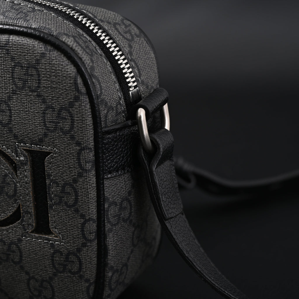 gucci-ophidia-gg-supreme-belt-bag-black-grey-monogram Shoulder