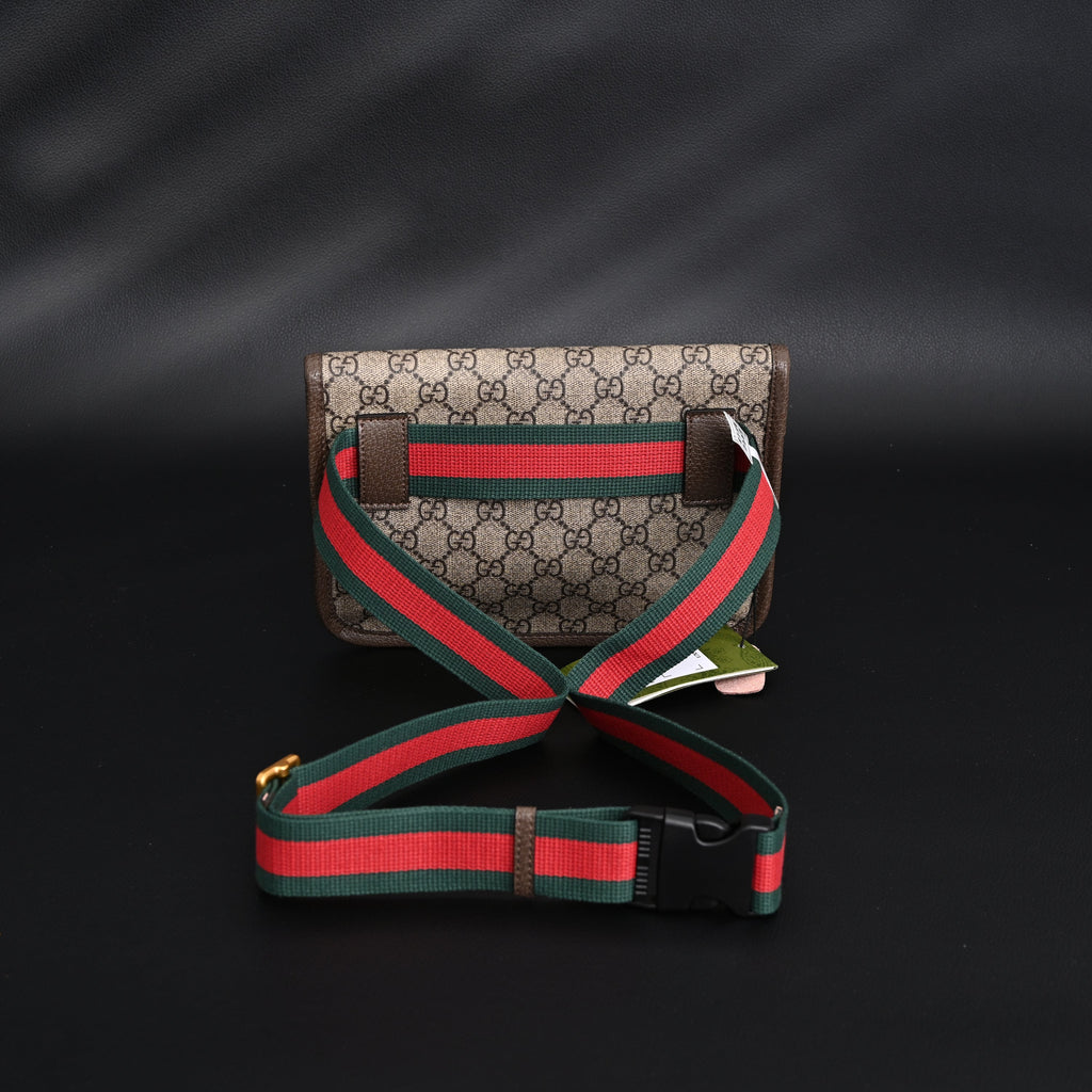gucci-ophidia-gg-supreme-mini-belt-bag-beige-ebony-with-web-stripe Crossbody