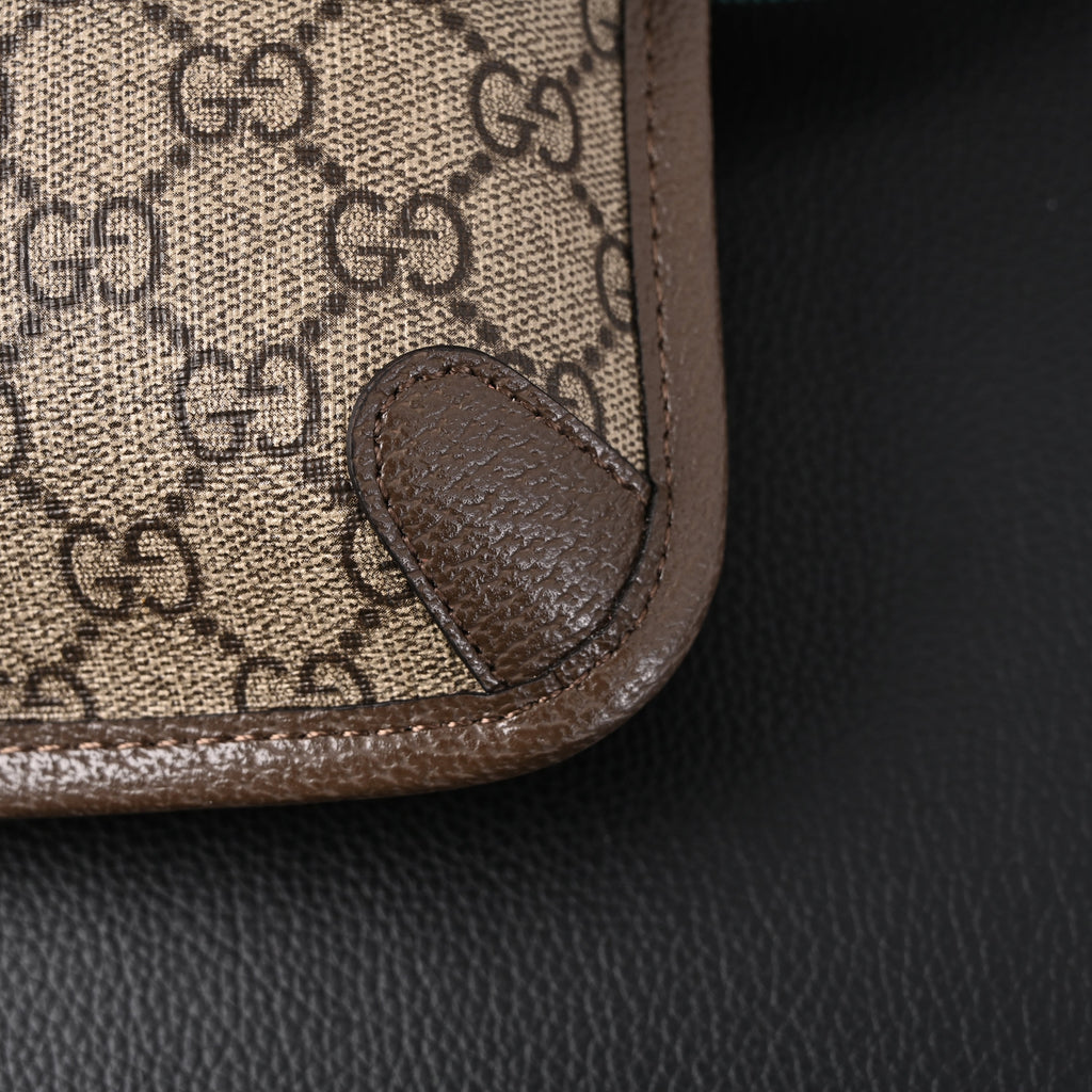 gucci-ophidia-gg-supreme-mini-belt-bag-beige-ebony-with-web-stripe Crossbody