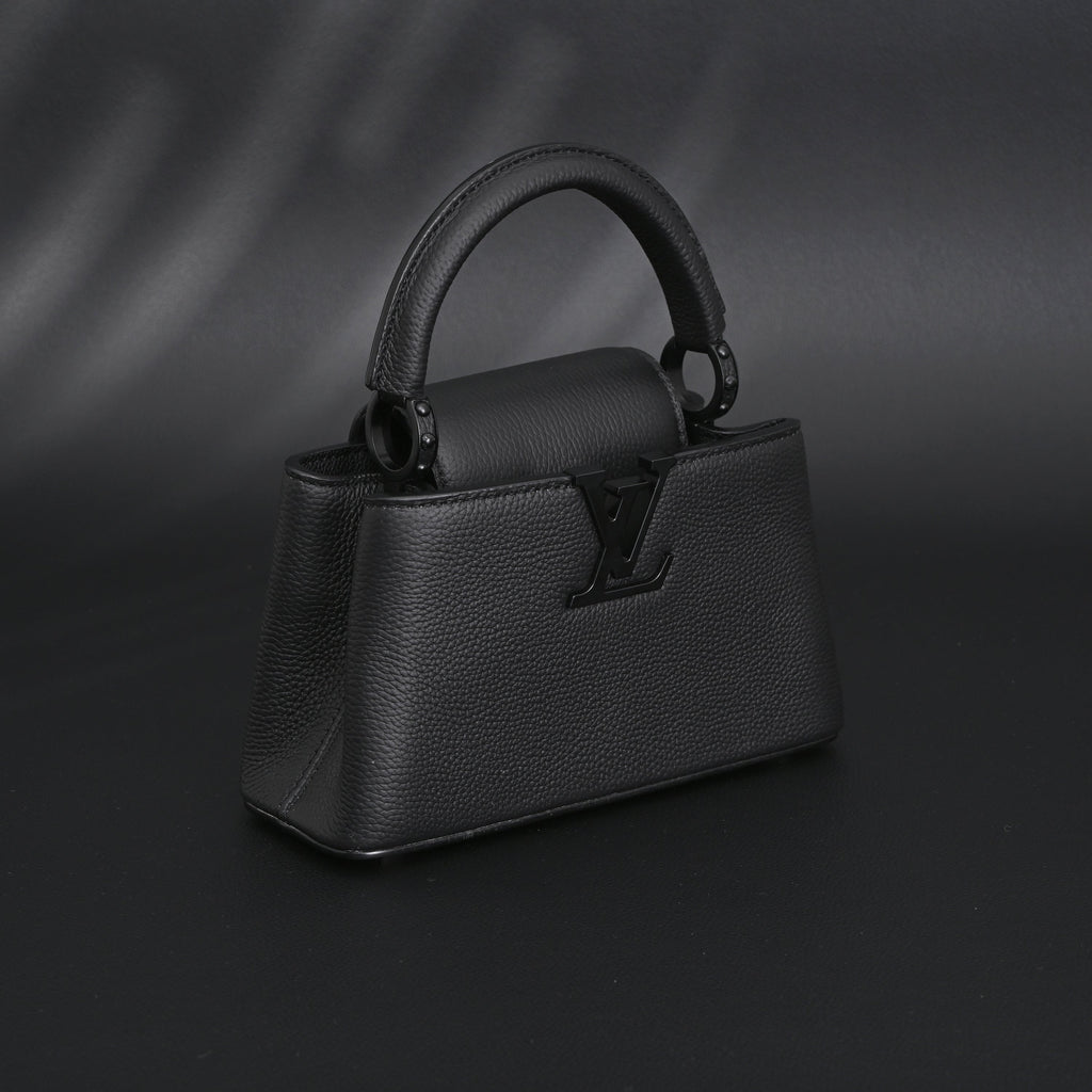 louis-vuitton-black-grain-leather-mini-top-handle-bag-with-chain-strap Handle