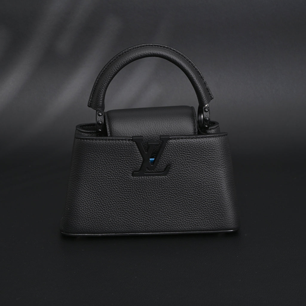 louis-vuitton-black-grain-leather-mini-top-handle-bag-with-chain-strap Handle