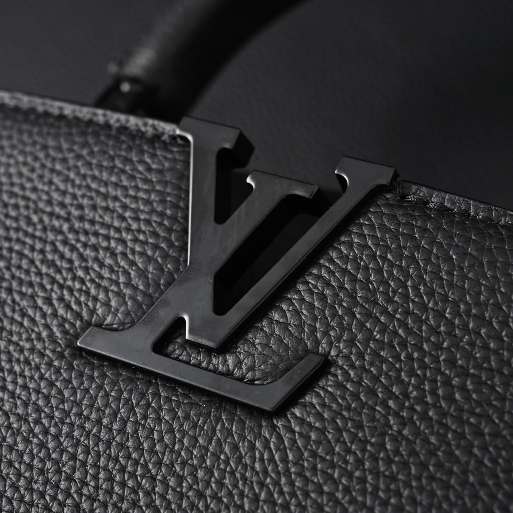 louis-vuitton-black-grain-leather-mini-top-handle-bag-with-chain-strap Handle