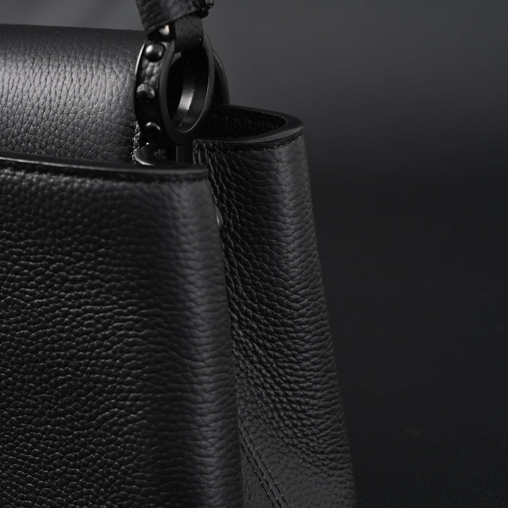 louis-vuitton-black-grain-leather-mini-top-handle-bag-with-chain-strap Handle