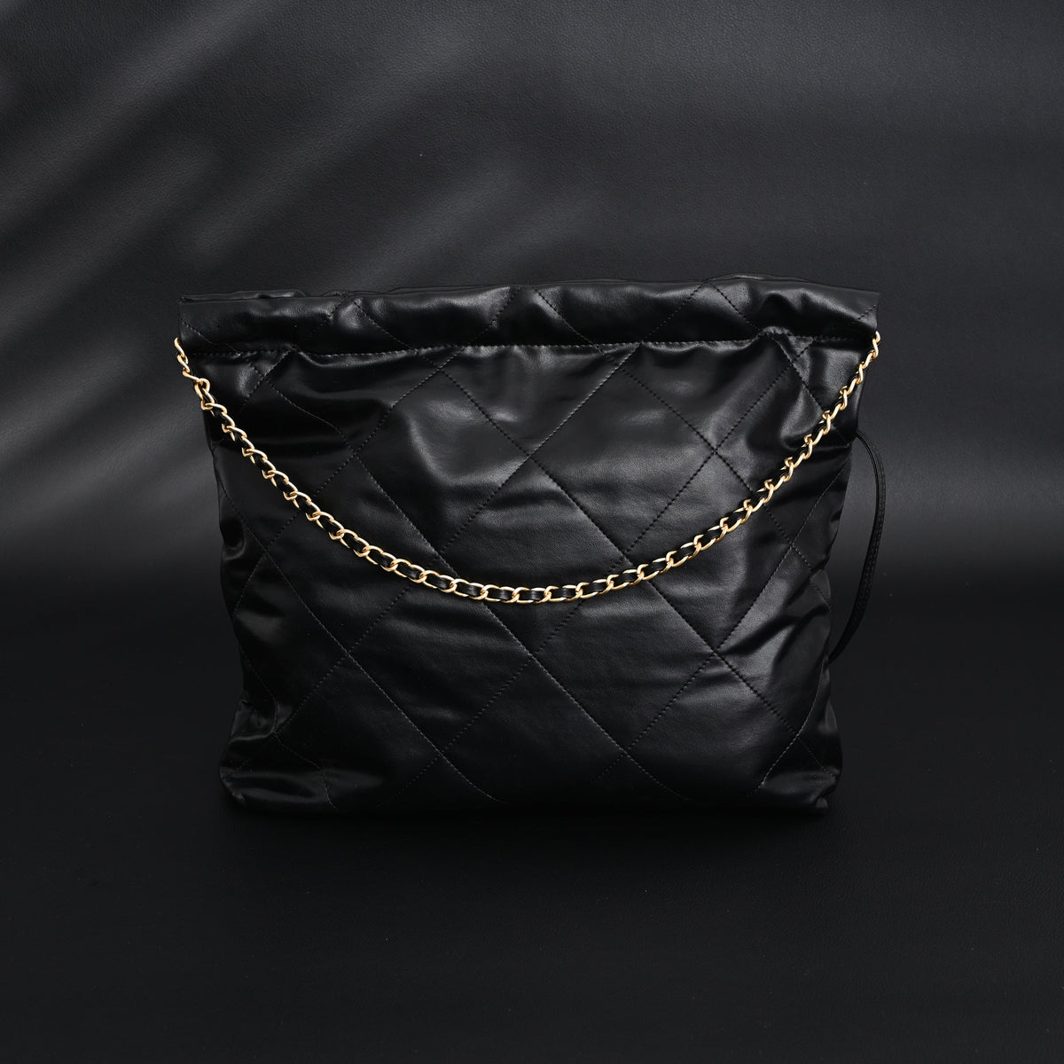 chanel-19-flap-bag-black-quilted-lambskin-with-gold-ruthenium-hardware Shoulder