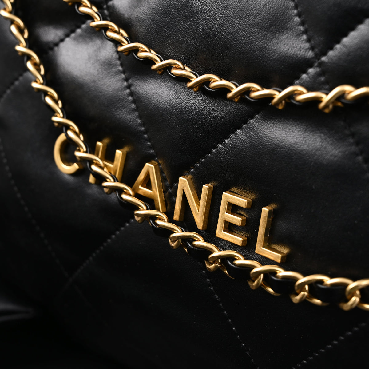 chanel-19-flap-bag-black-quilted-lambskin-with-gold-ruthenium-hardware Shoulder