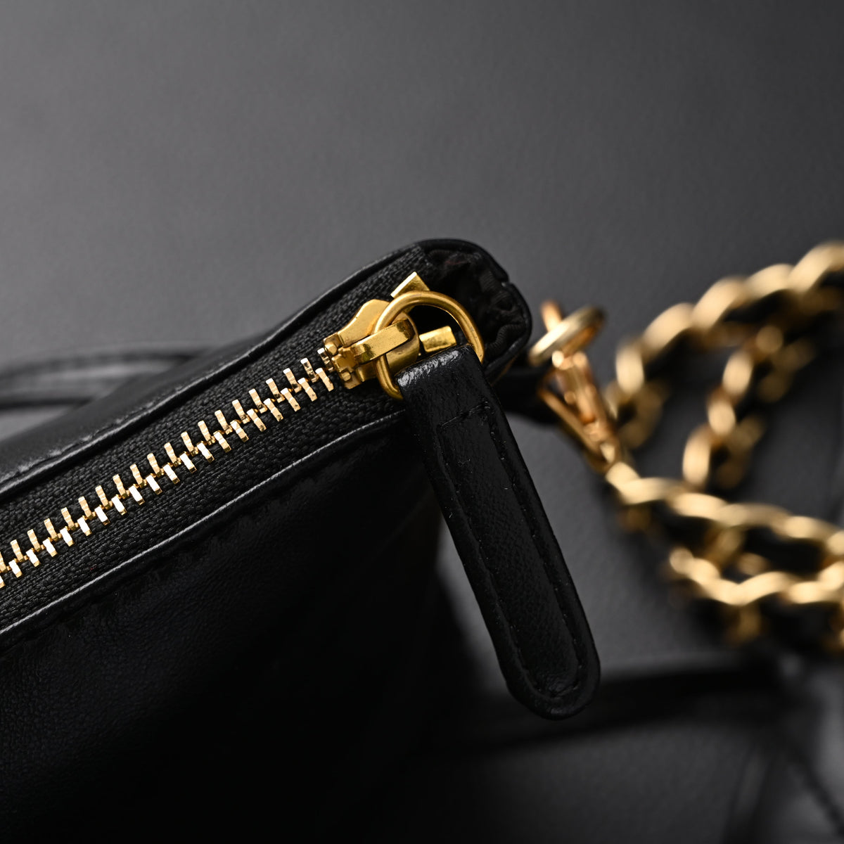 chanel-19-flap-bag-black-quilted-lambskin-with-gold-ruthenium-hardware Shoulder