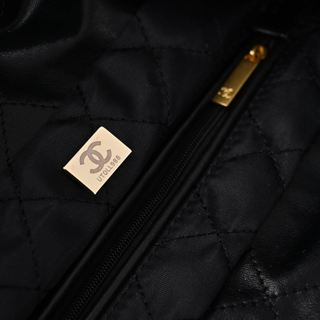 chanel-19-flap-bag-black-quilted-lambskin-with-gold-ruthenium-hardware Shoulder