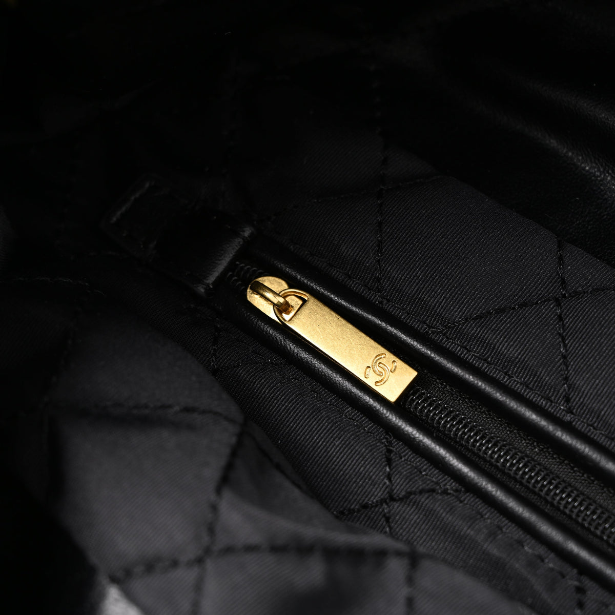 chanel-19-flap-bag-black-quilted-lambskin-with-gold-ruthenium-hardware Shoulder