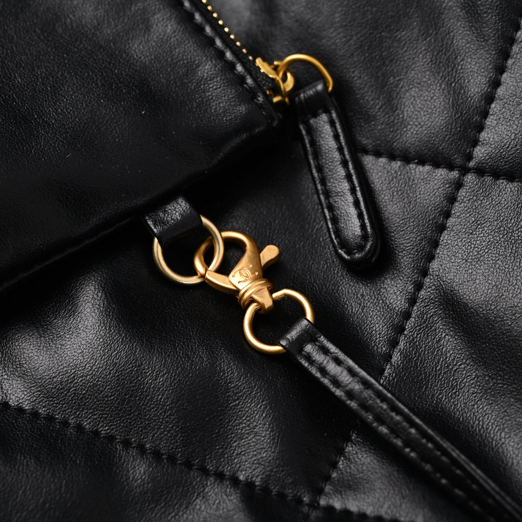 chanel-19-flap-bag-black-quilted-lambskin-with-gold-ruthenium-hardware Shoulder