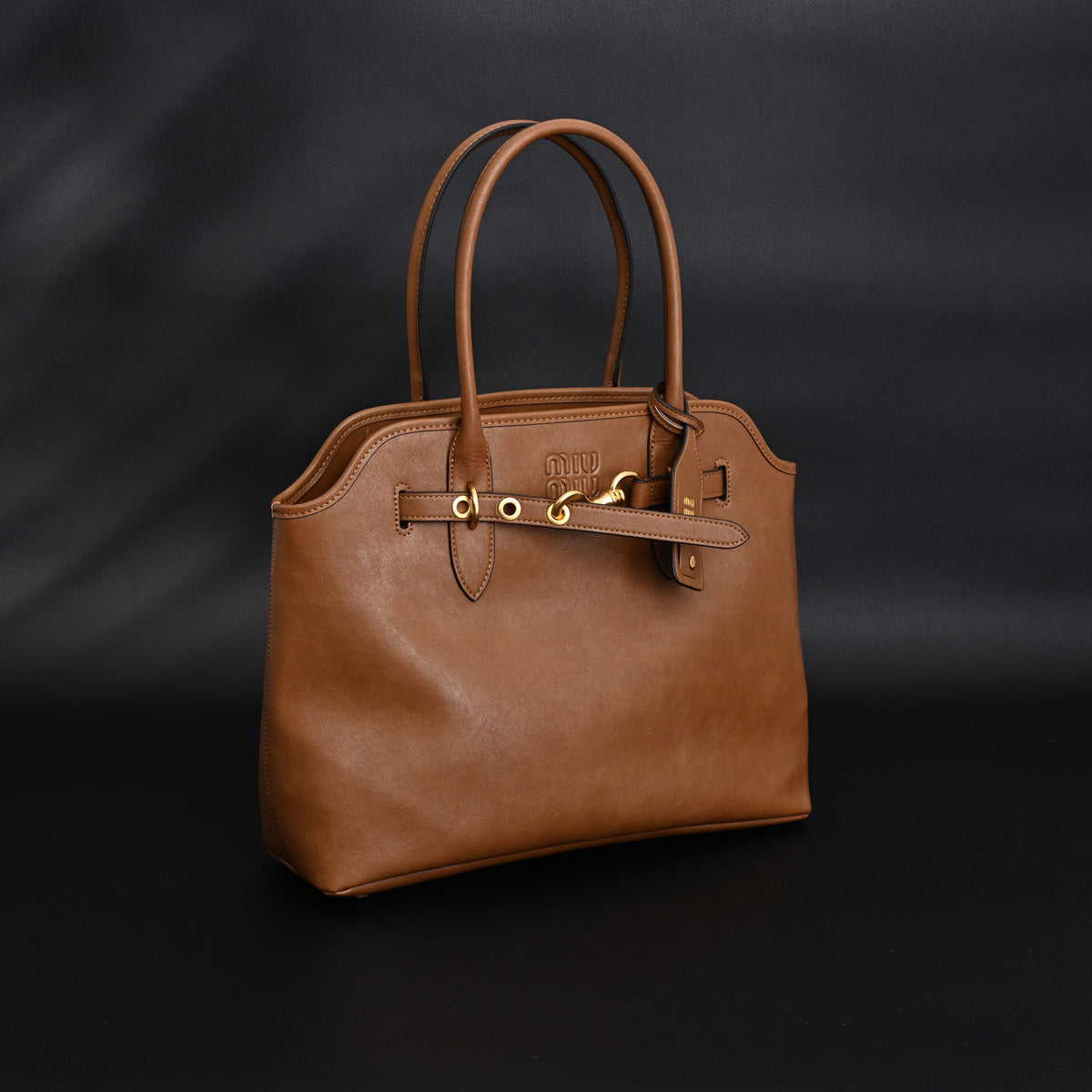 miu-miu-leather-tote-bag-elegant-caramel-brown Tote