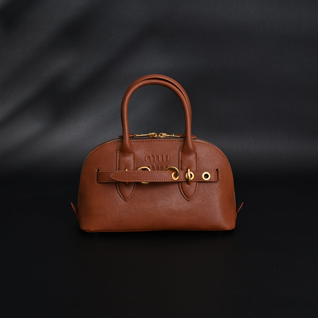 miu-miu-leather-bowler-top-handle-bag-cognac Handle