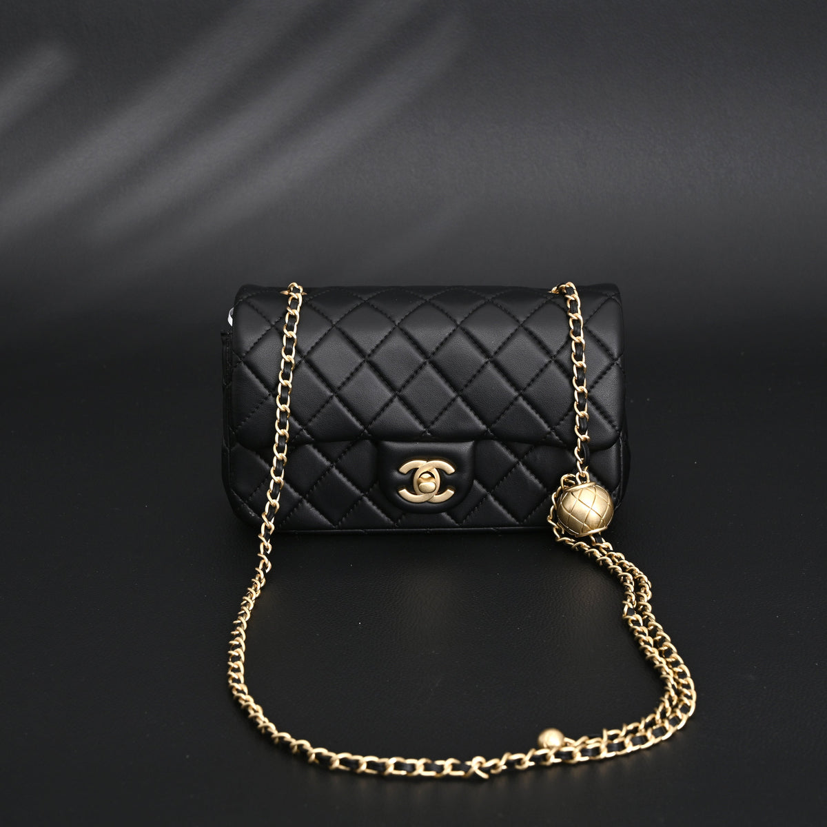 chanel-classic-flap-mini-bag-black-quilted-lambskin-with-gold-tone-hardware Crossbody