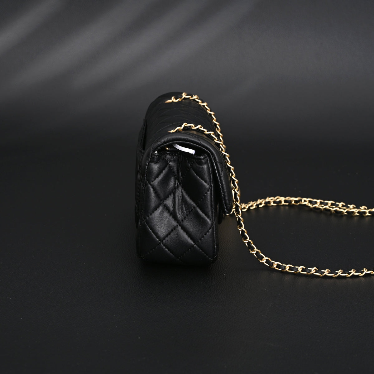 chanel-classic-flap-mini-bag-black-quilted-lambskin-with-gold-tone-hardware Crossbody