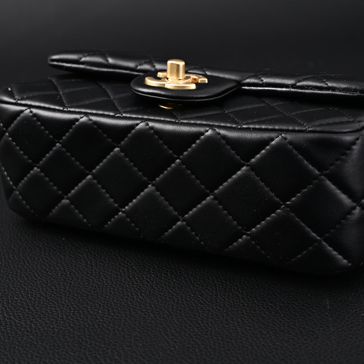 chanel-classic-flap-mini-bag-black-quilted-lambskin-with-gold-tone-hardware Crossbody