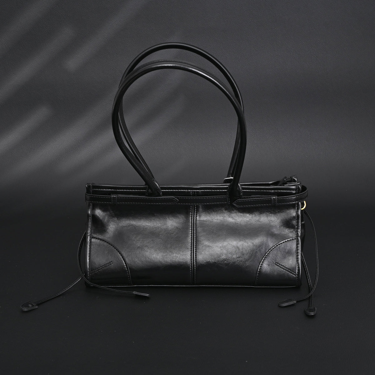 prada-cleo-black-patent-leather-shoulder-bag-with-gold-hardware Shoulder