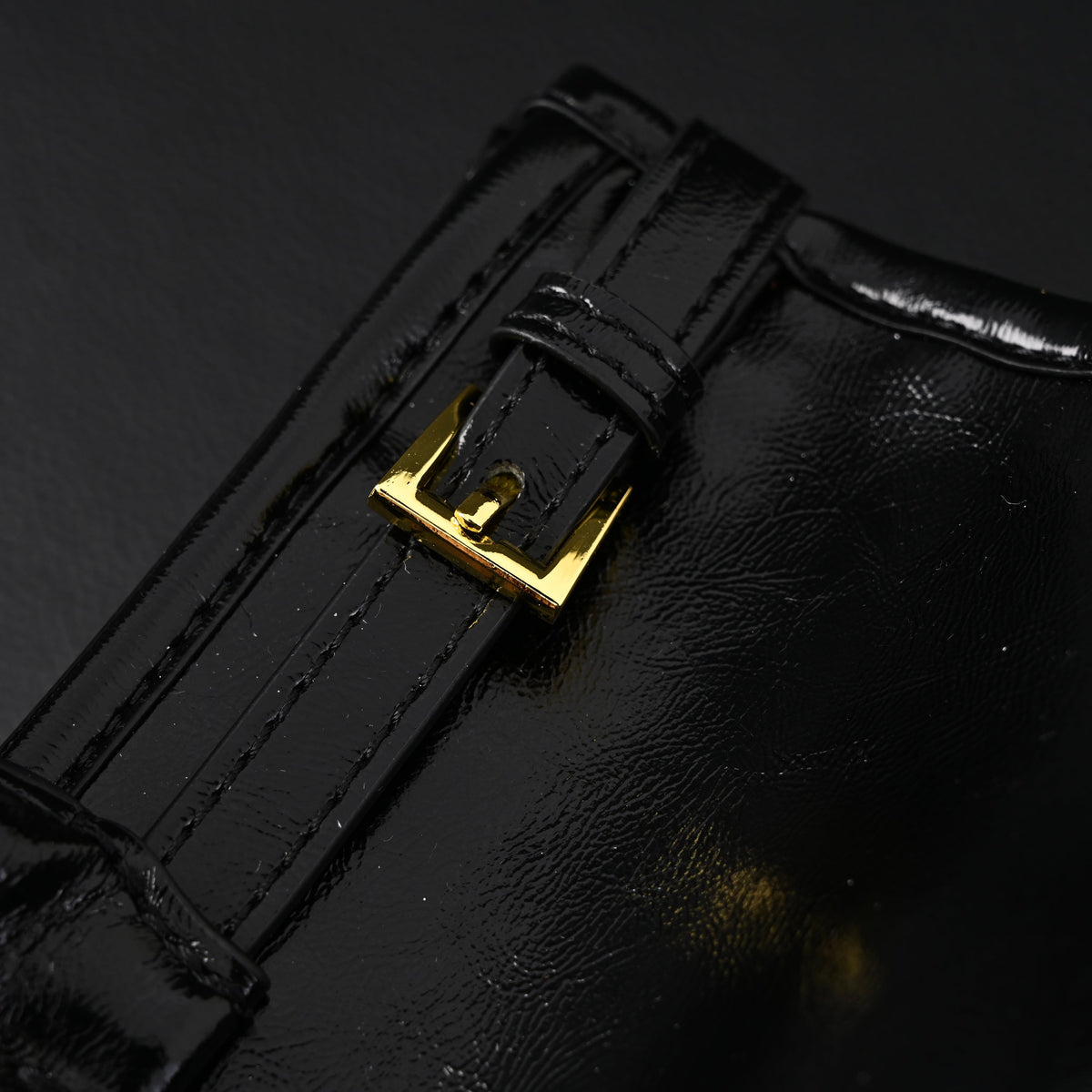 prada-cleo-black-patent-leather-shoulder-bag-with-gold-hardware Shoulder
