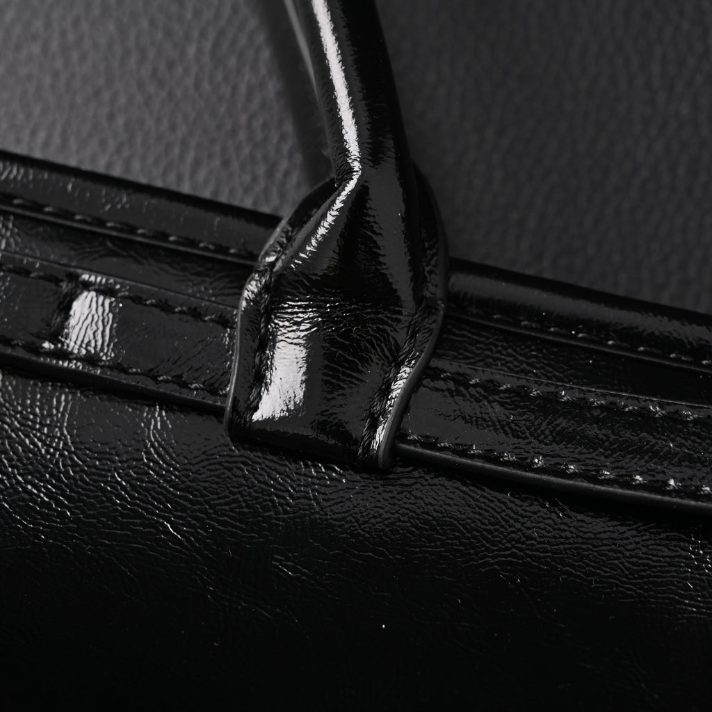 prada-cleo-black-patent-leather-shoulder-bag-with-gold-hardware Shoulder