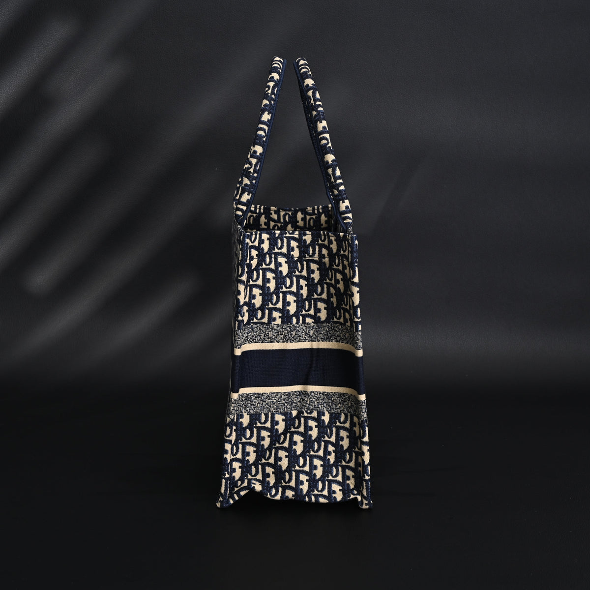 christian-dior-large-book-tote-blue-oblique-embroidery-1 Tote