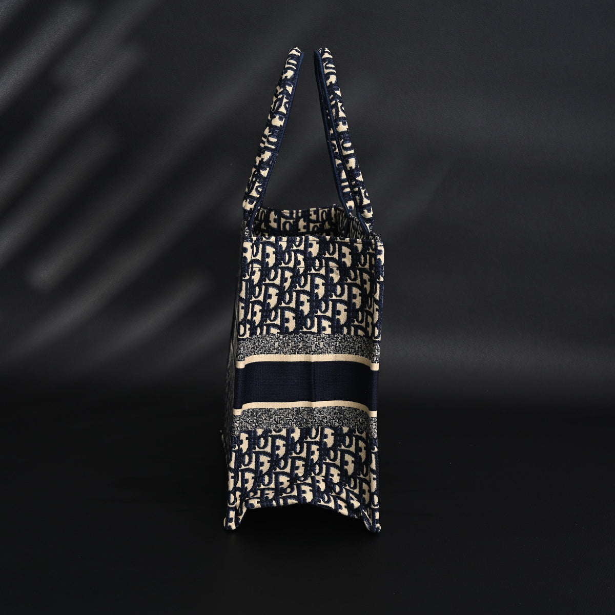 christian-dior-large-book-tote-blue-oblique-embroidery-1 Tote
